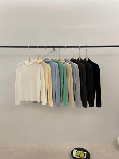 // 6%羊毛肌理感堆堆領上衣