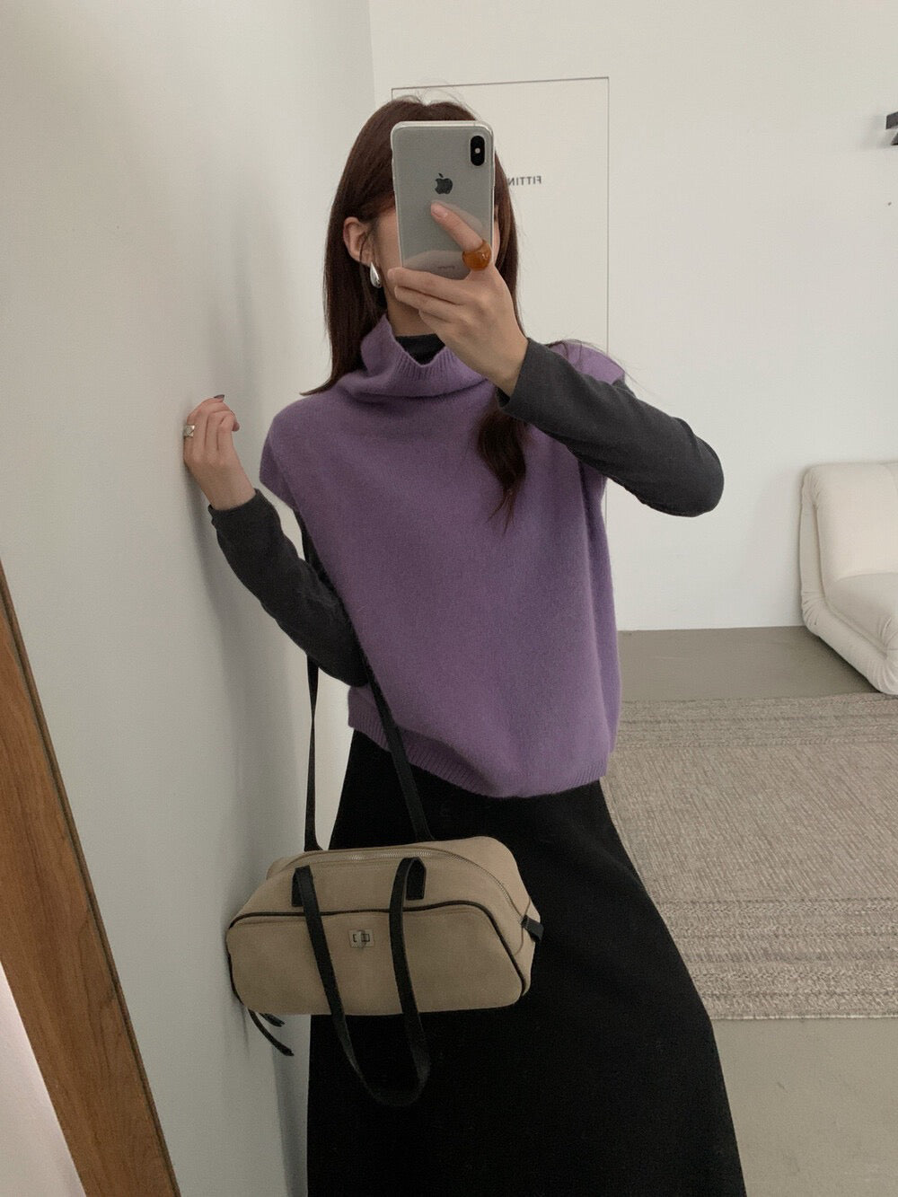 // raccoon+wool垂垂領疊穿必入小短袖NT