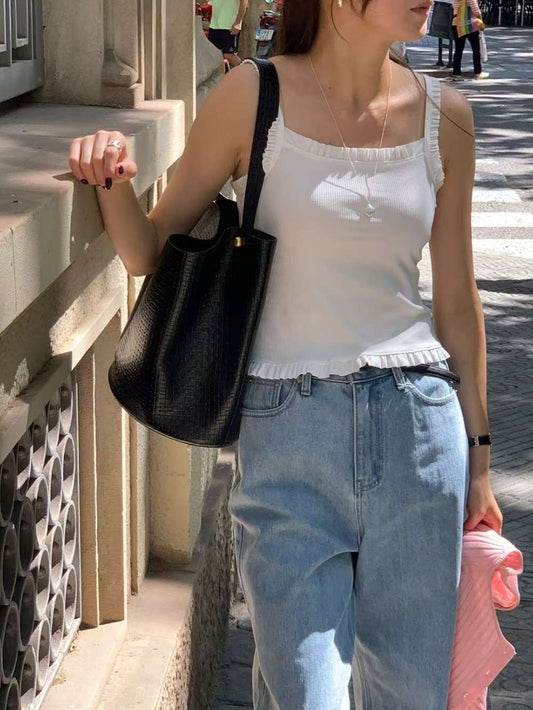 // 木耳邊彈性小吊帶