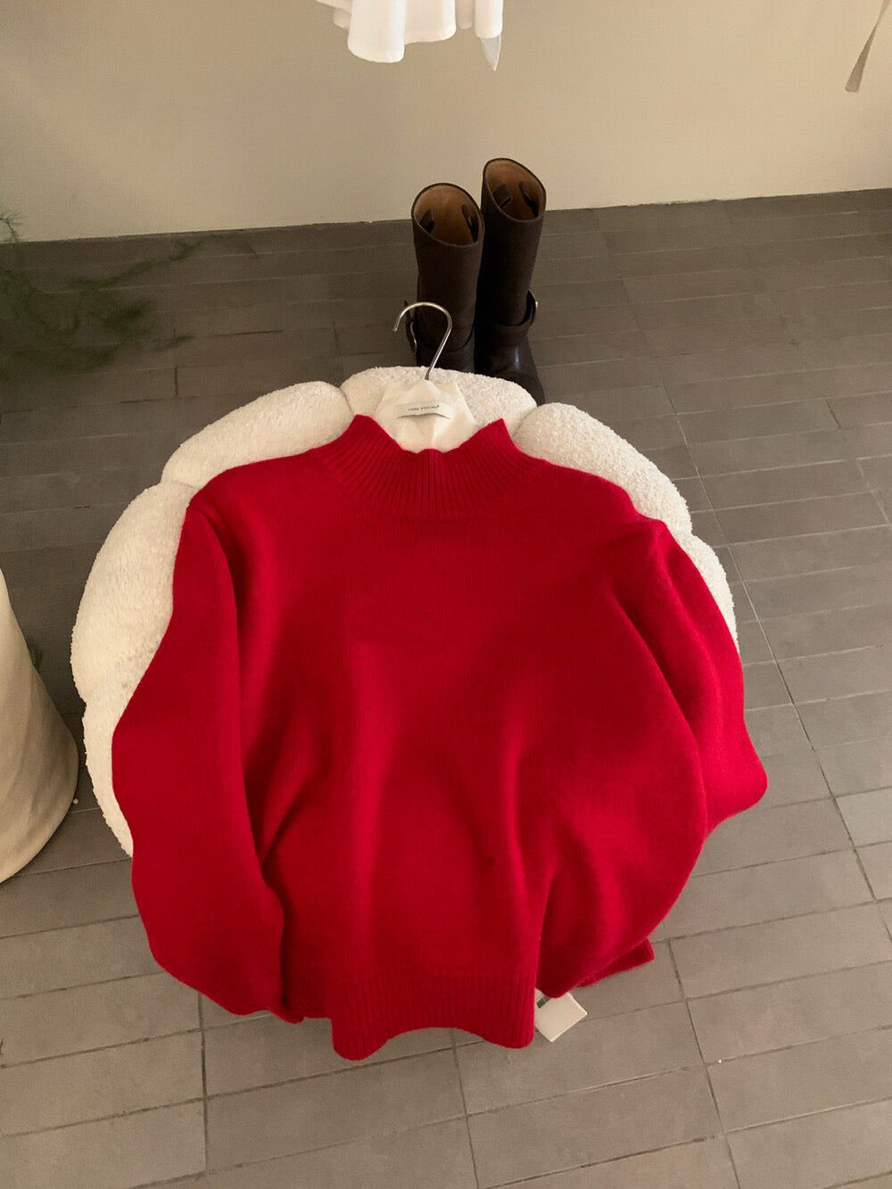 // 10%angora半領16色套頭NT