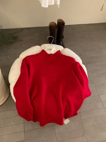 // 10%angora半領16色套頭NT