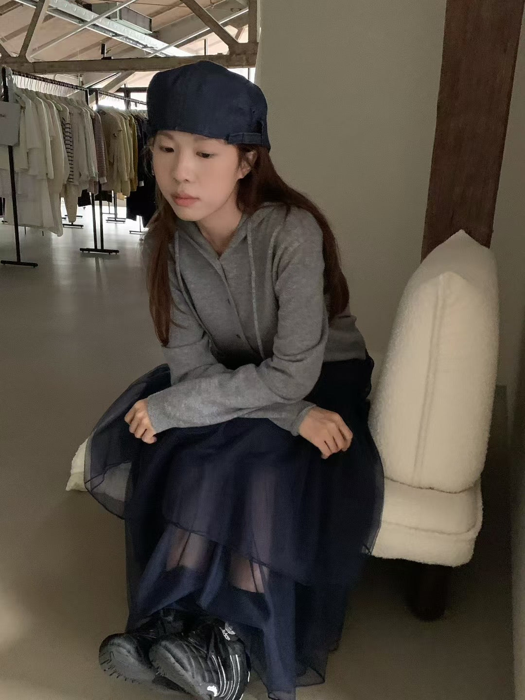 // 超軟糯親膚感連帽鈕扣CD