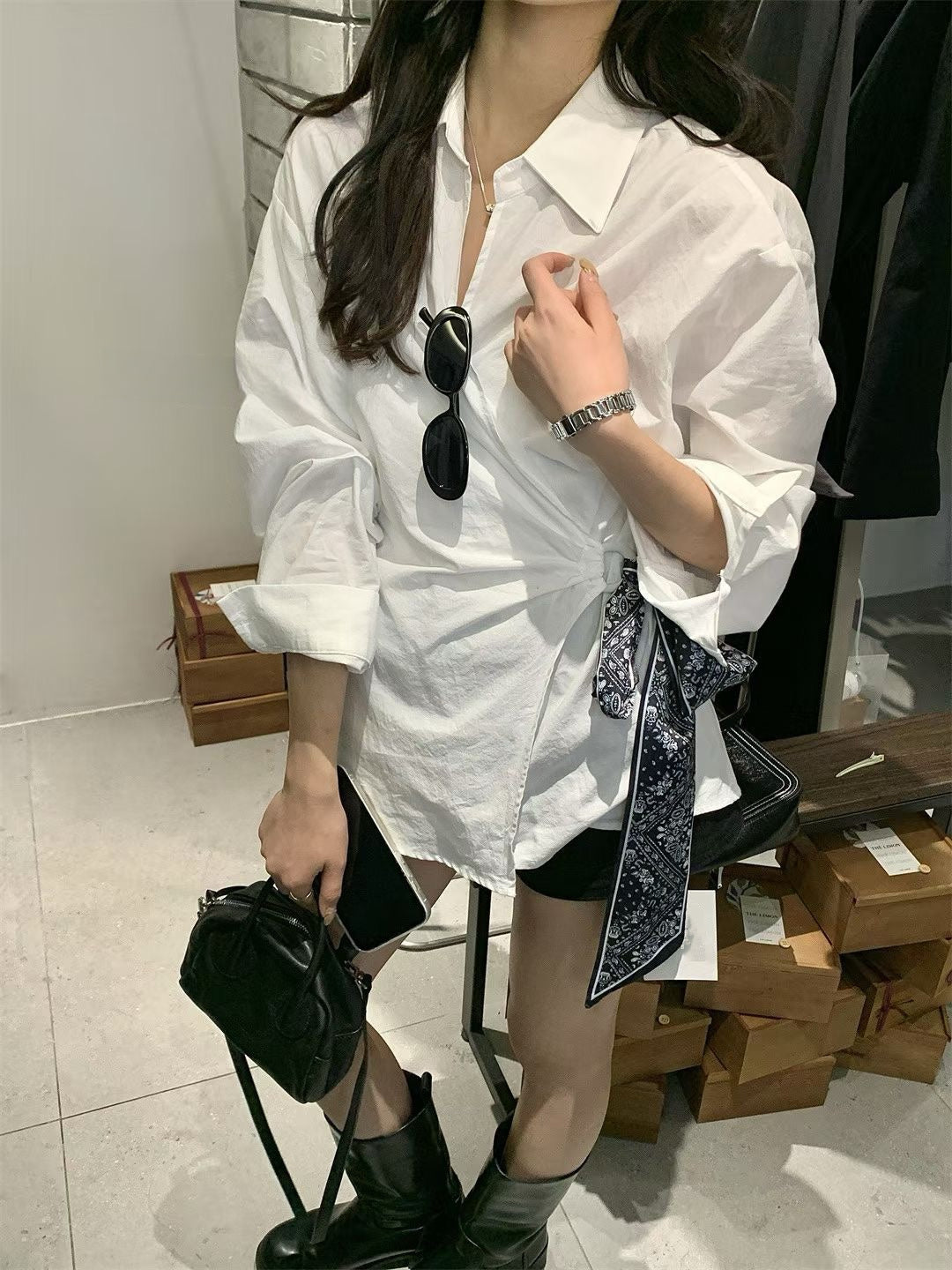 // 高級感印花絲帶綁帶SH