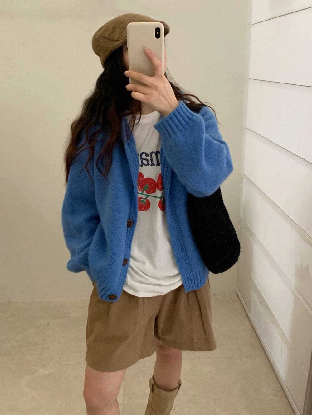 // 八色織紋邊連帽冷外套