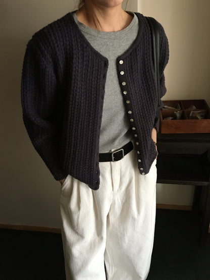 // 溫柔鏤空粗針織CD