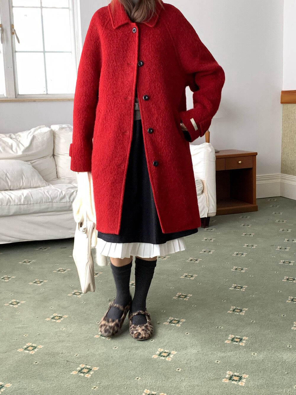 // 極高質20%alpaca+80%fine wool手工羊駝絨外套