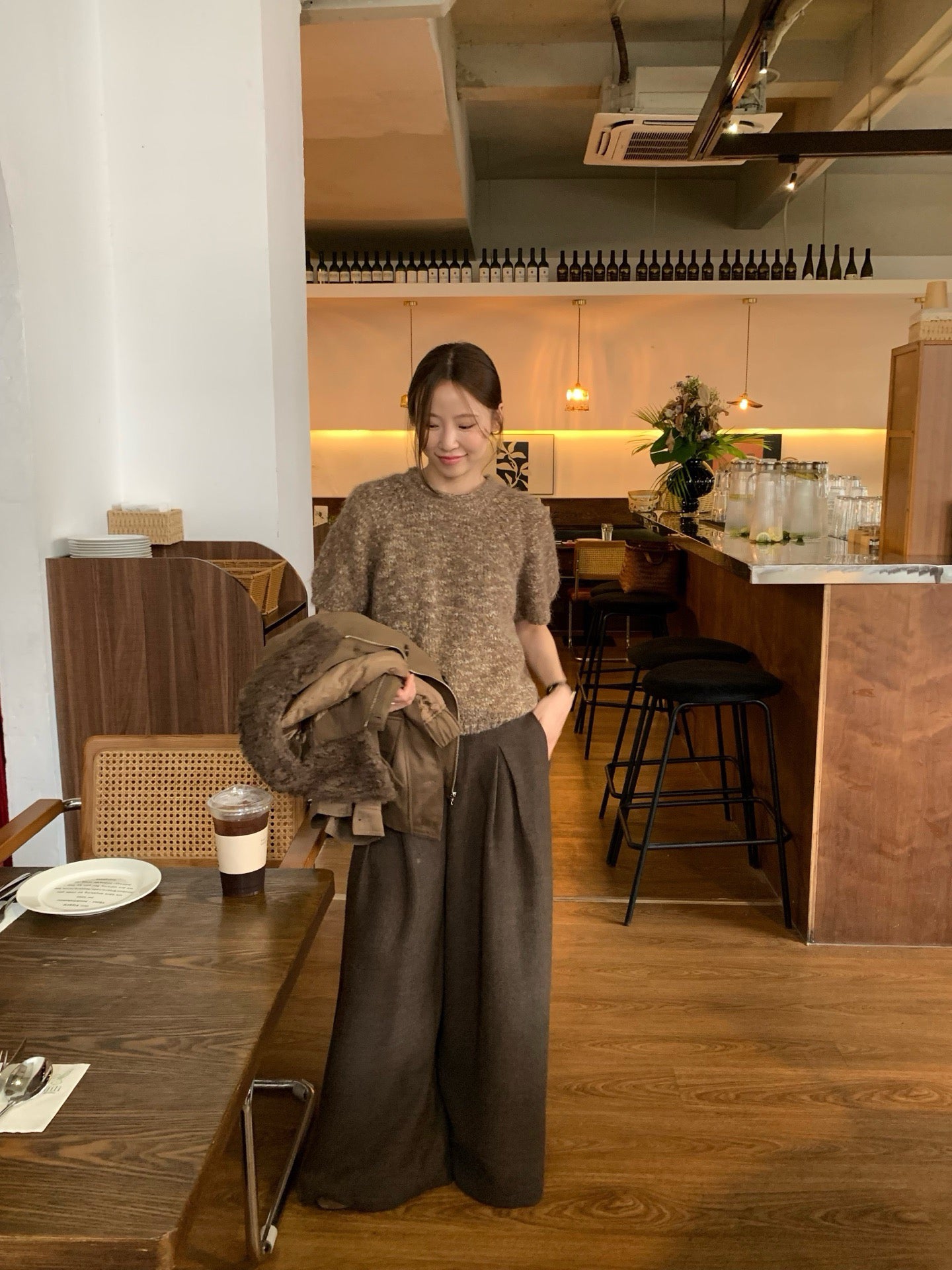 // 10%wool超軟糯混針短袖NT