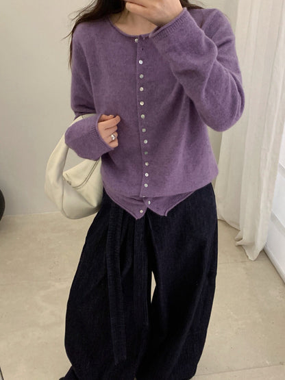 // 40%wool卷卷邊7色排扣CD