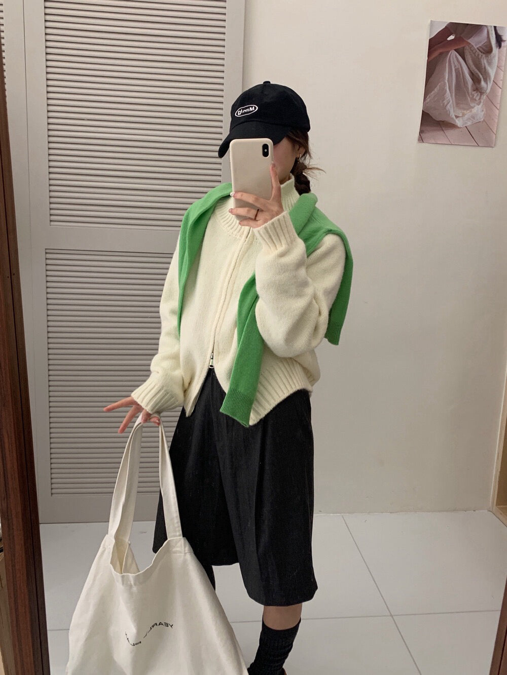 // 超韓直坑紋立領上下拉鍊CD