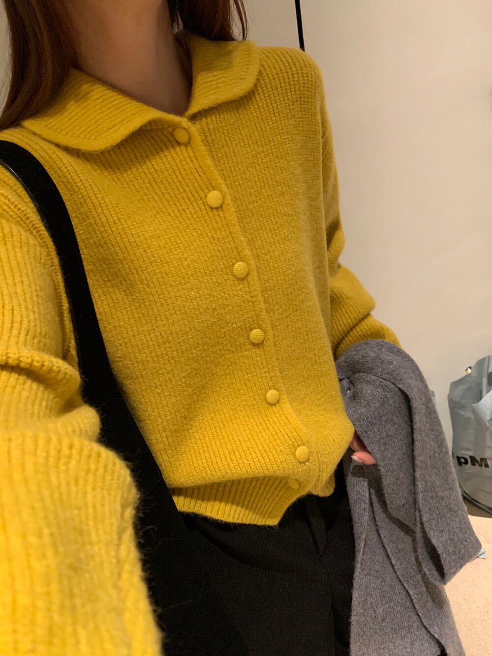 // 溫柔娃娃領包扣開胸NT