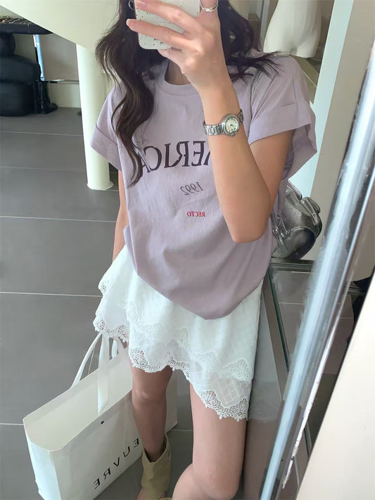 // ‘AMERICA 1992’ 字母TEE