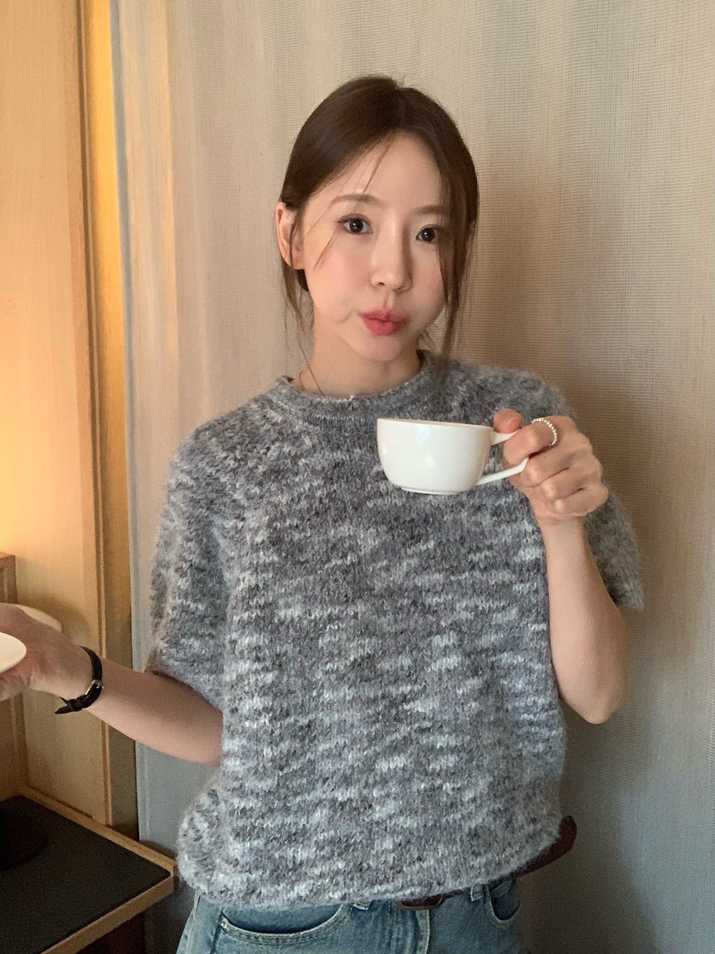 // 10%wool超軟糯混針短袖NT