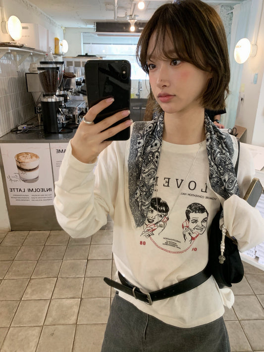 // LOVER復古圖案TEE