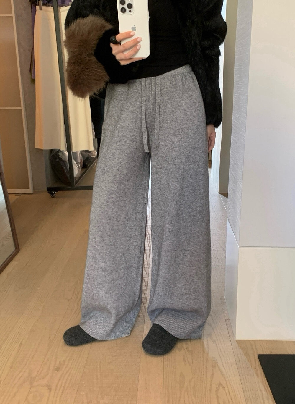 // 萬能百搭顯瘦針織休閒褲