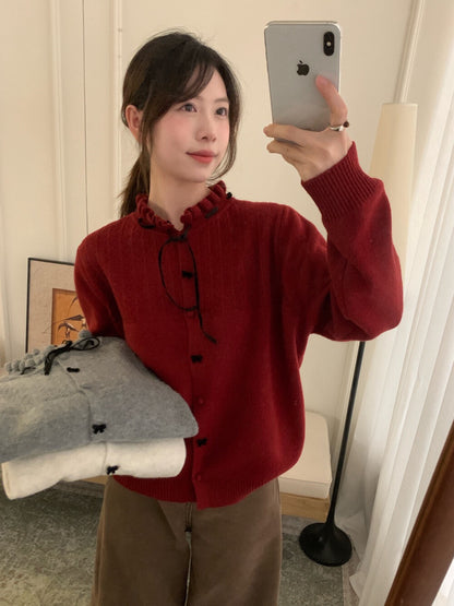 // 絲絨綁帶蝴蝶結鈕扣鈎花NT