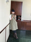 // 山系女孩可調節領口抽繩下擺背心外套