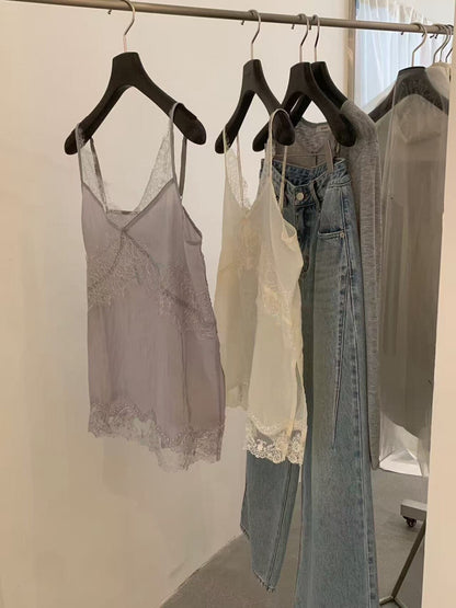 // 小性感層次穿搭必備lace吊帶