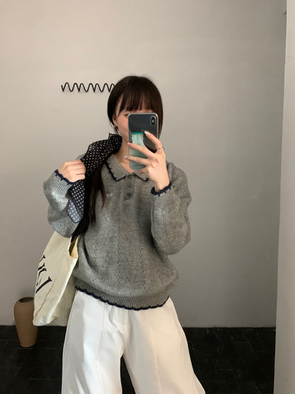 // 精緻蝴蝶結刺繡撞色包邊鈎花NT