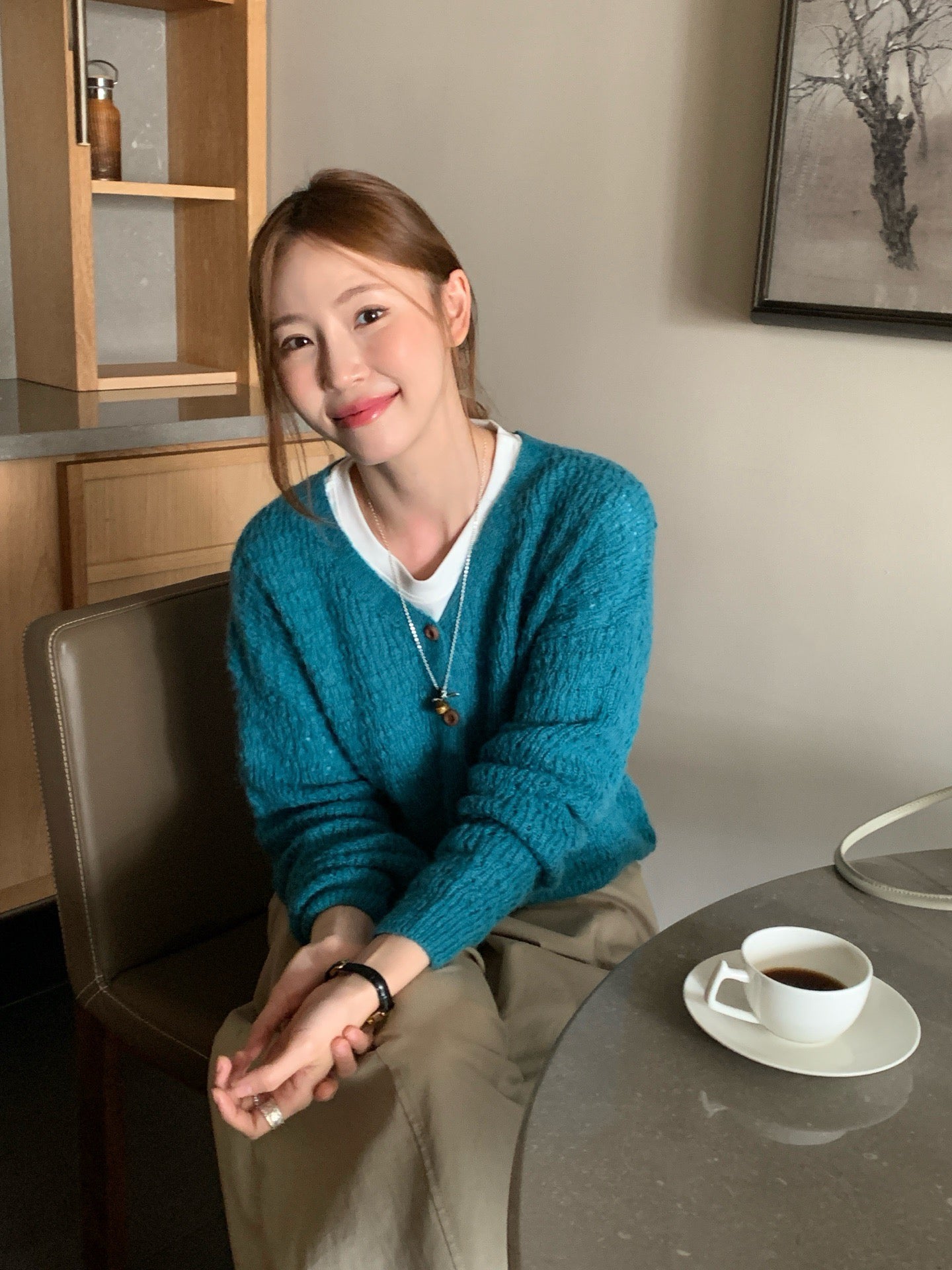 // 復古肌理感鏤空12%wool CD