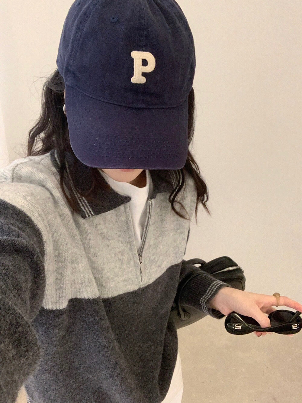 // 100%羊毛撞色polo KN