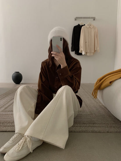 // 高質刺繡字燈芯絨SH