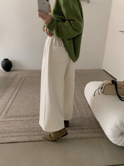 // 超軟糯後口袋羊毛糯米褲