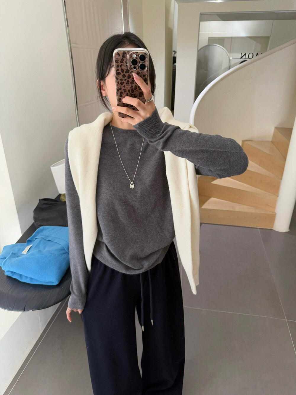 // 5%wool 20色親膚針織上衣