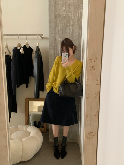 // 超高質raccoon V領毛衣