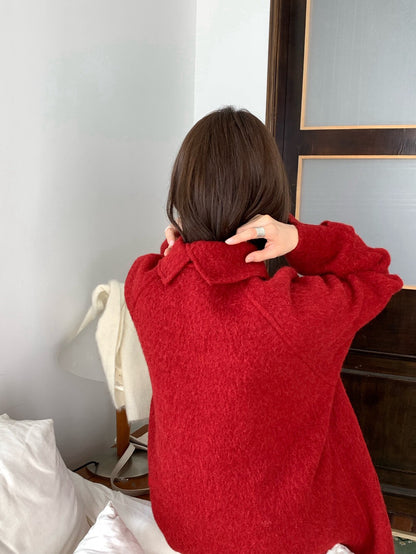 // 極高質20%alpaca+80%fine wool手工羊駝絨外套