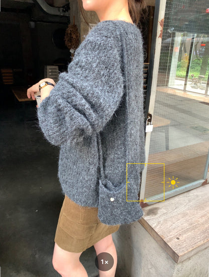 // 超soft羊毛混紡吊帶+外套+袋仔三件套