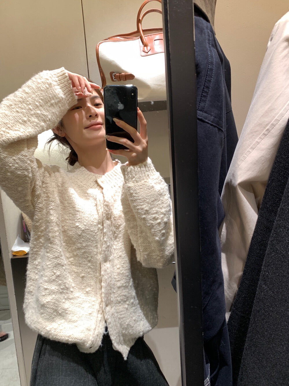 // 肌理感圓領混針感CD