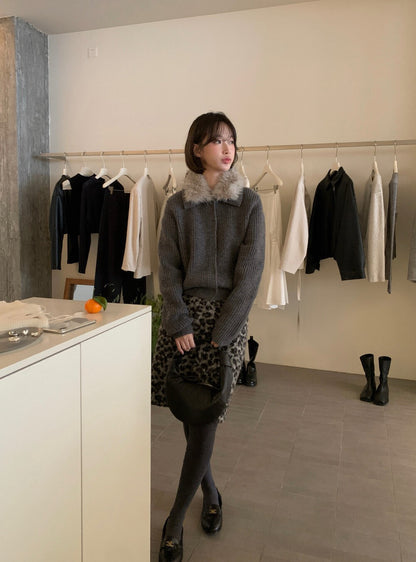 // 20%羊毛高質可拆毛毛領CD