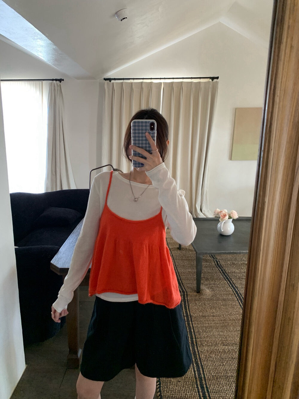 // 春季疊穿必備小吊帶+打底TEE套裝