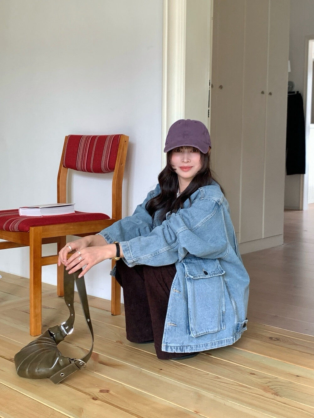 // 慵懶寬鬆超韓牛仔外套