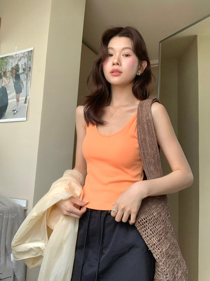 // 連pad超大彈性夏日實用款背心