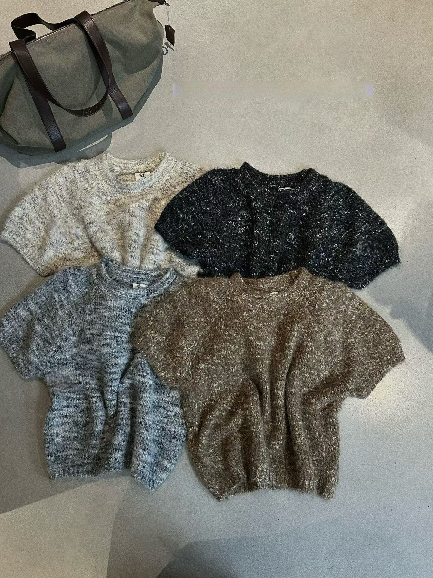 // 10%wool超軟糯混針短袖NT