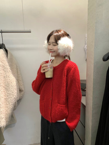 // 直坑紋口袋圓領CD