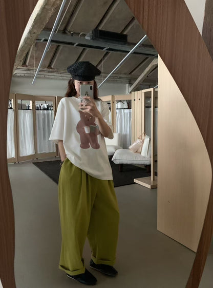 // 100%麻質橡筋腰香蕉褲