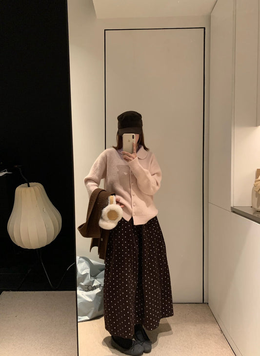 // 溫柔娃娃領包扣開胸NT