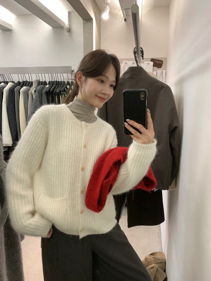 // 直坑紋口袋圓領CD