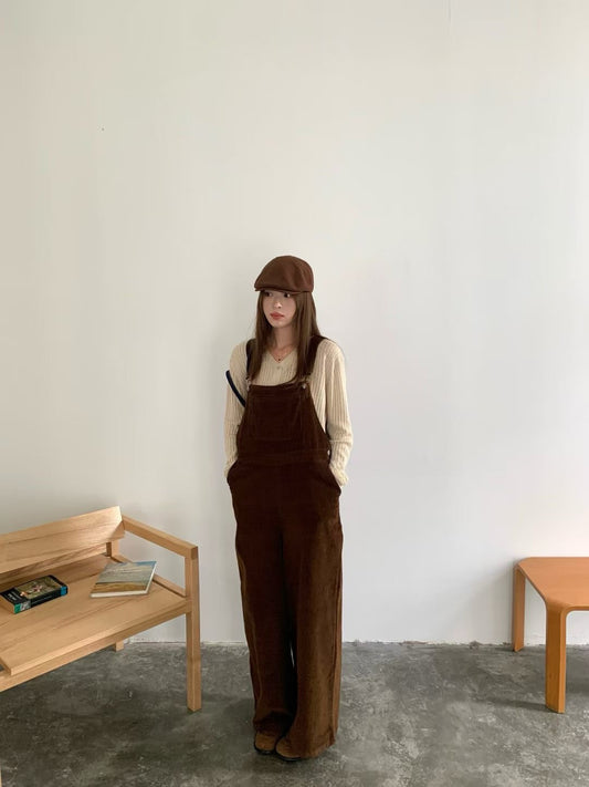 (部分現貨) // 調皮帥氣連身全長工人褲