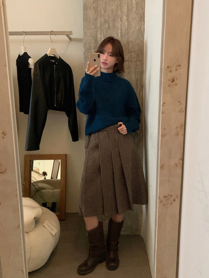 // 10%angora半領16色套頭NT