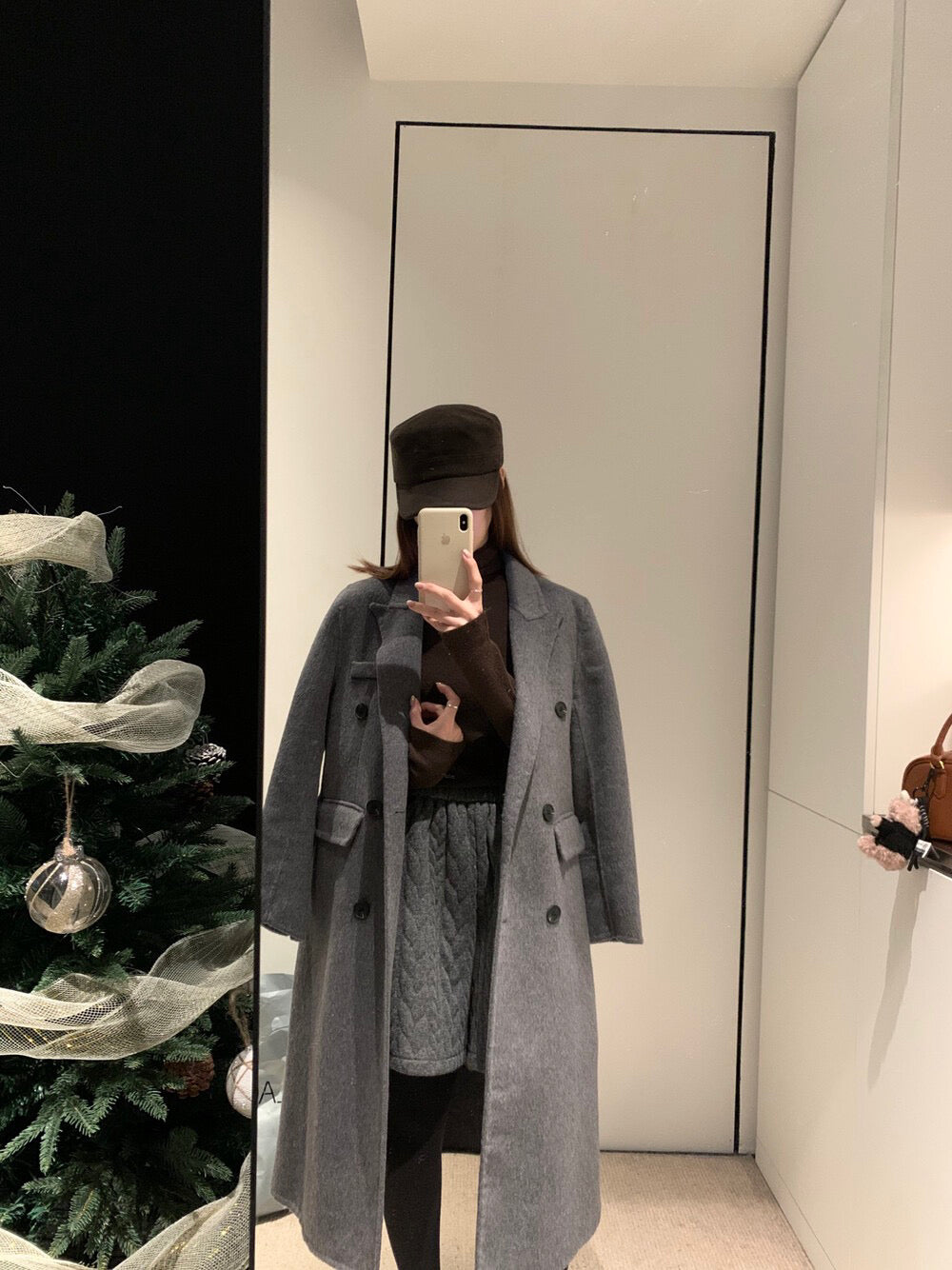 // 100%羊毛經典雙排扣手工外套