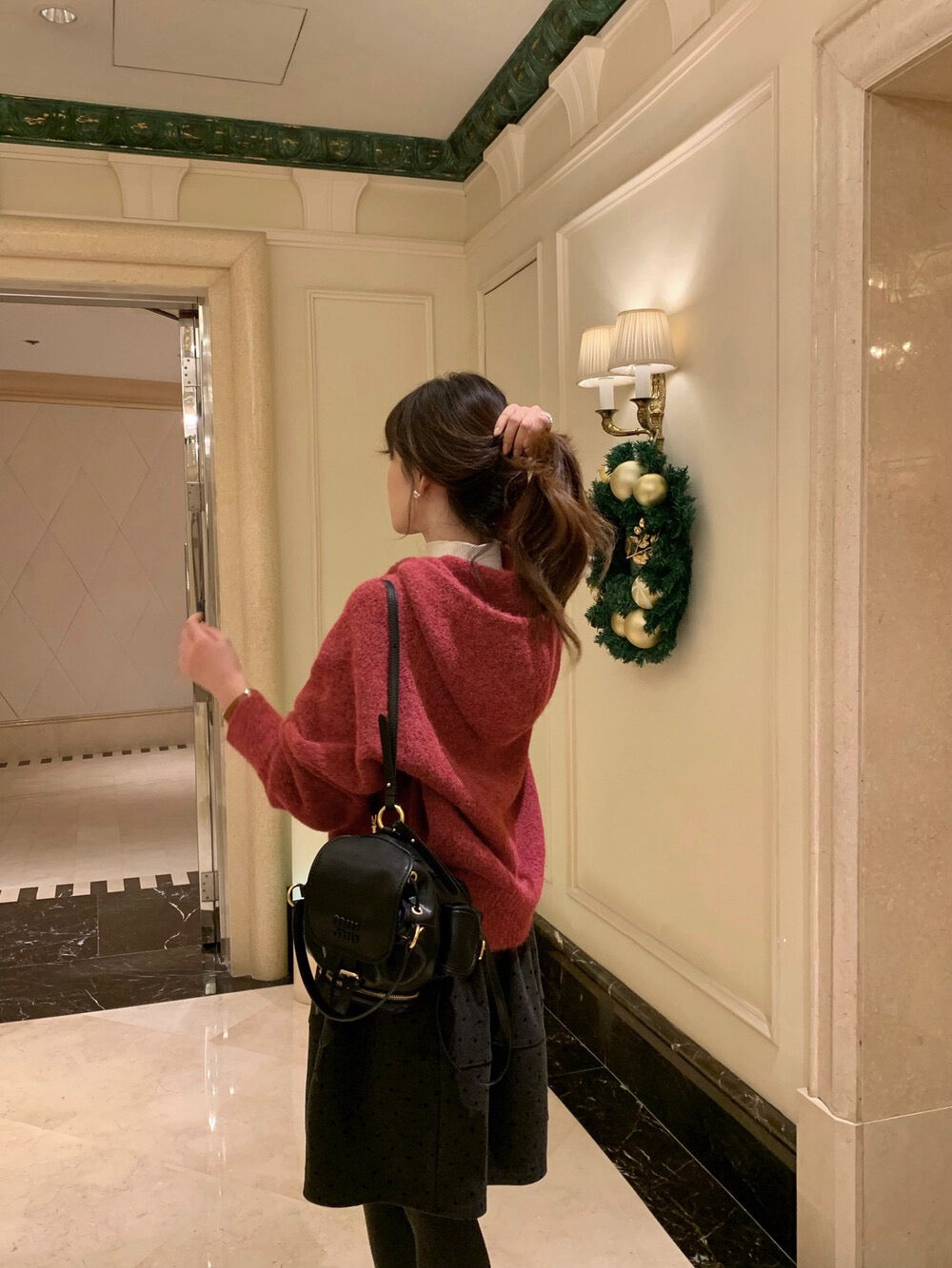 // 軟糯感連帽6色排扣毛衣