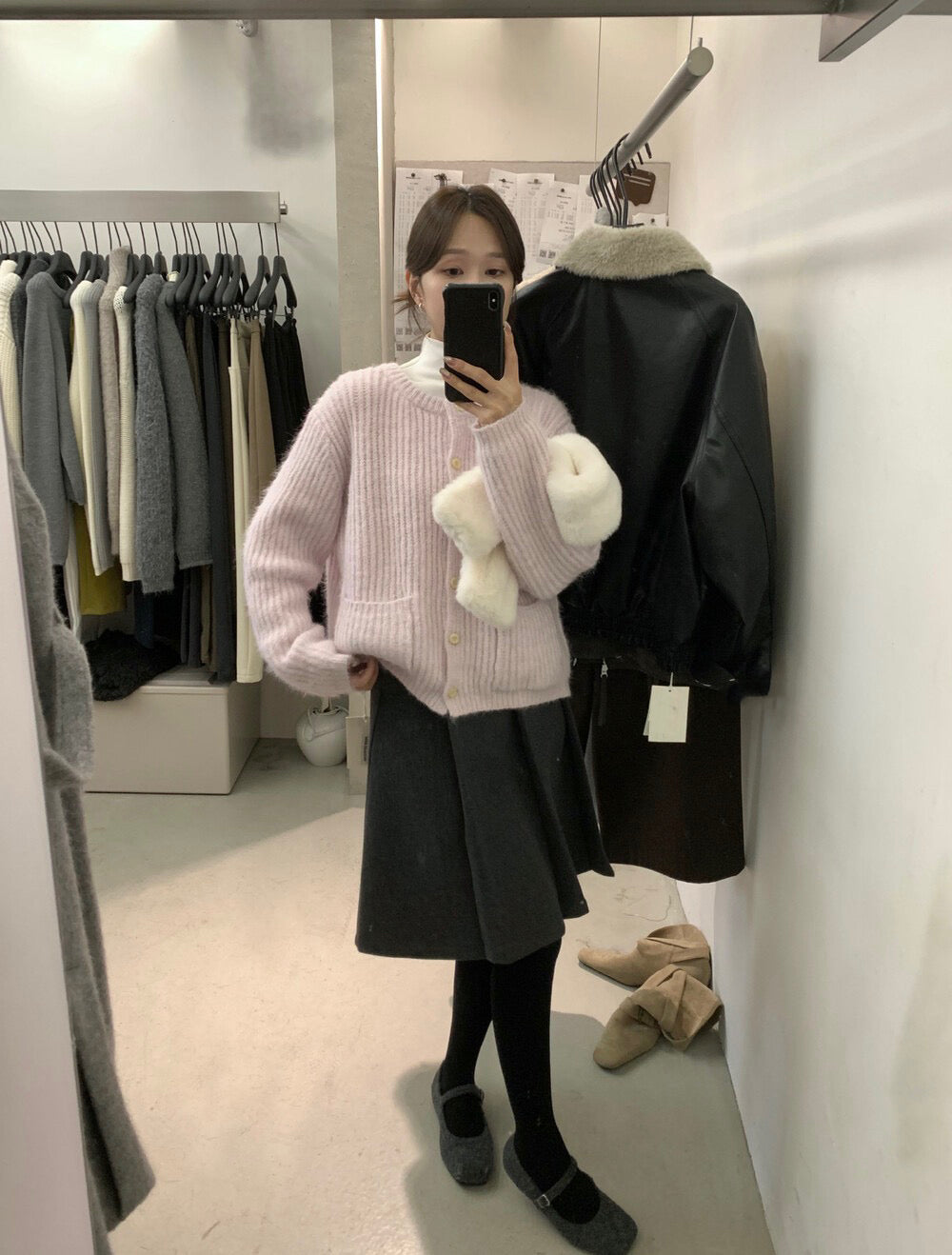 // 直坑紋口袋圓領CD