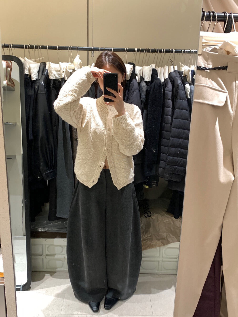 // 肌理感圓領混針感CD