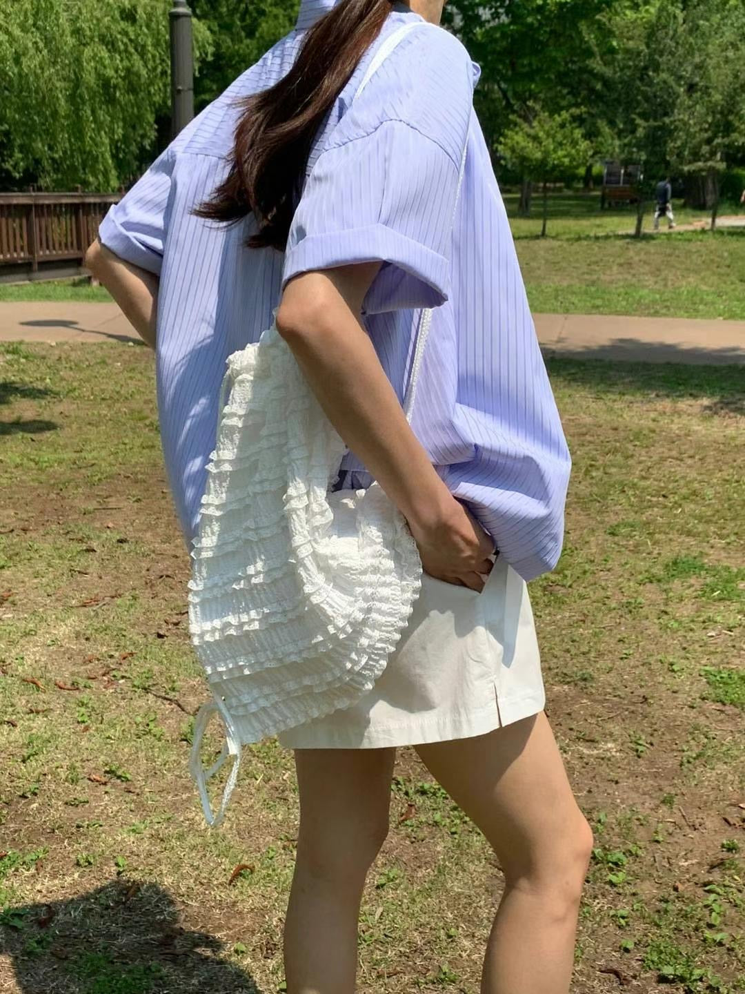 // 超可愛層層lace多背法袋仔