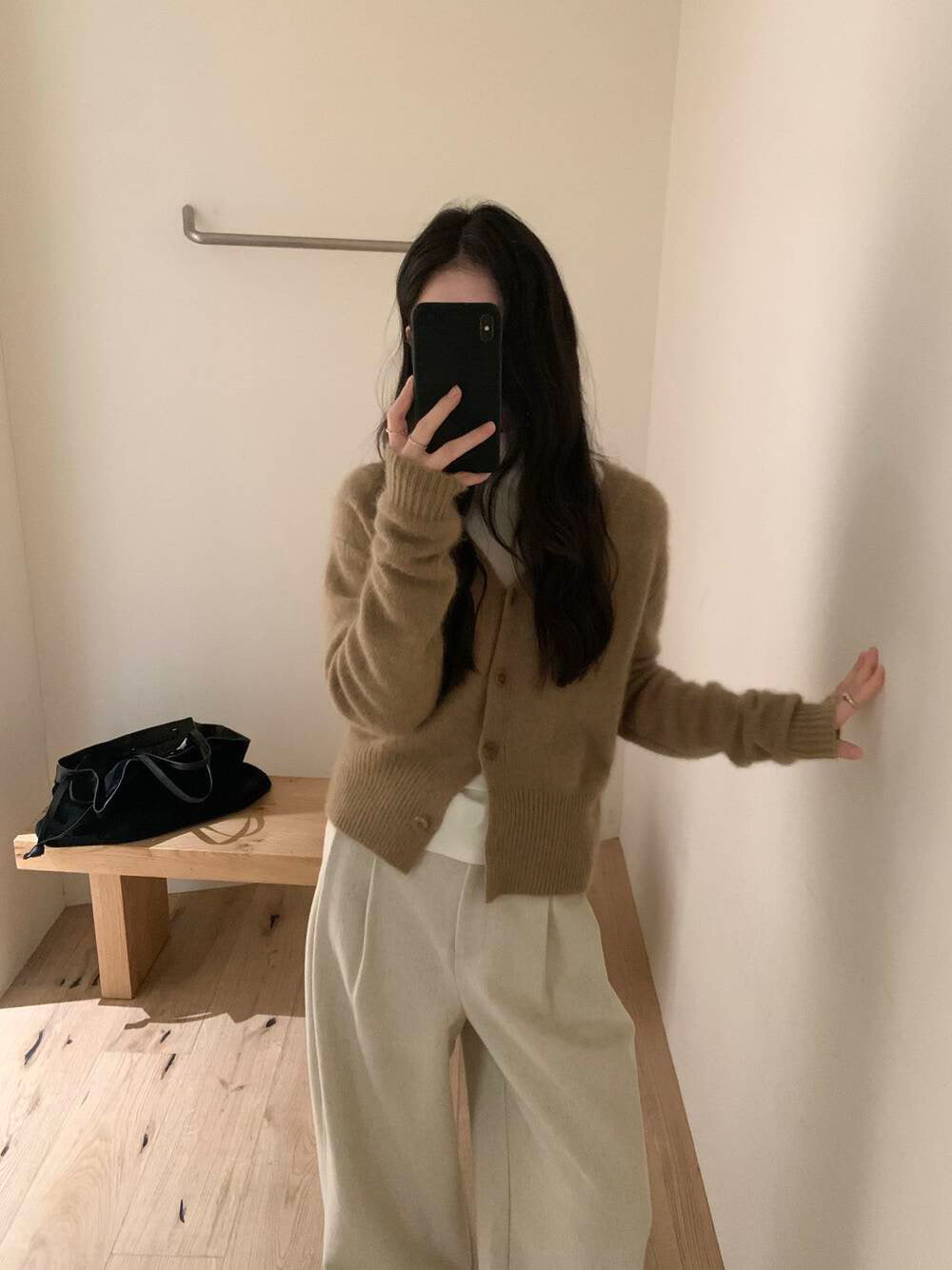 // 40%wool高品質v領開胸CD