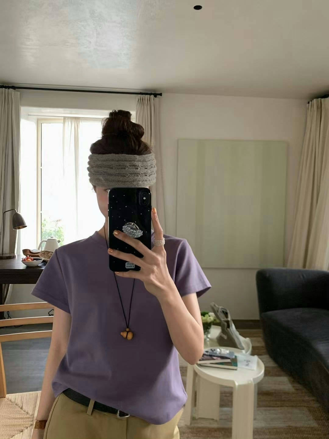 // 10色小飛袖弧邊TEE