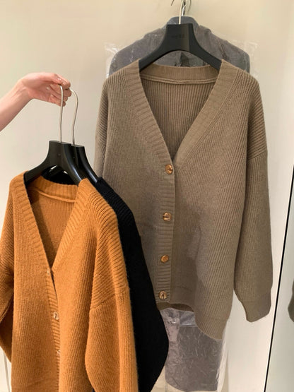 // 慵懶感中長大毛衣外套